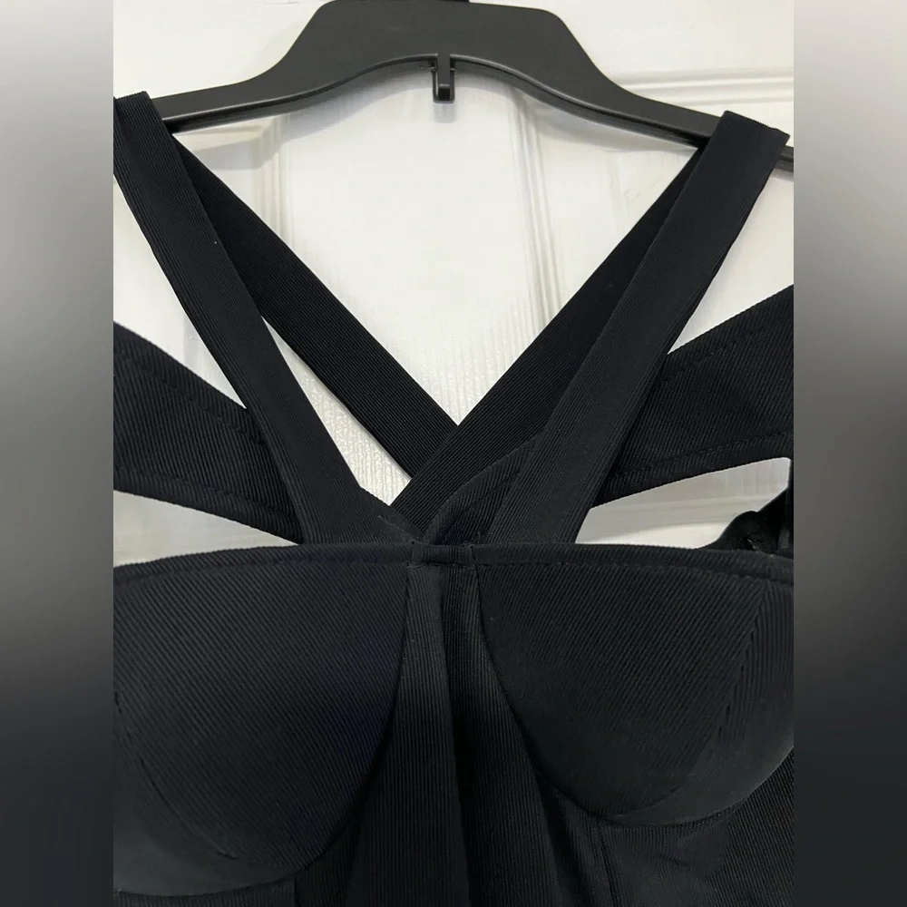 The Indecent Proposal Dress. Gorgeous Black Semi Formal Maxi Dress. - Picture 4 of 11